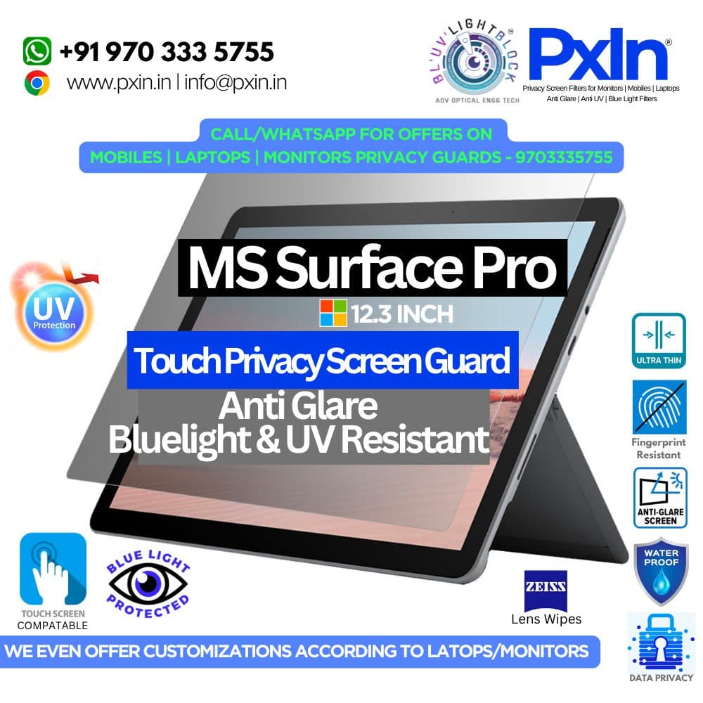 MS Surface Pro 12.3 Inch Privacy Screen Protector