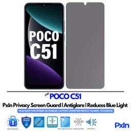 POCO C51 Privacy Screen Guard