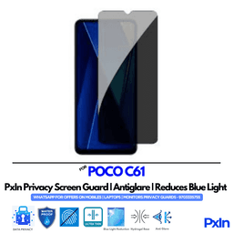 POCO C61 Privacy Screen Guard