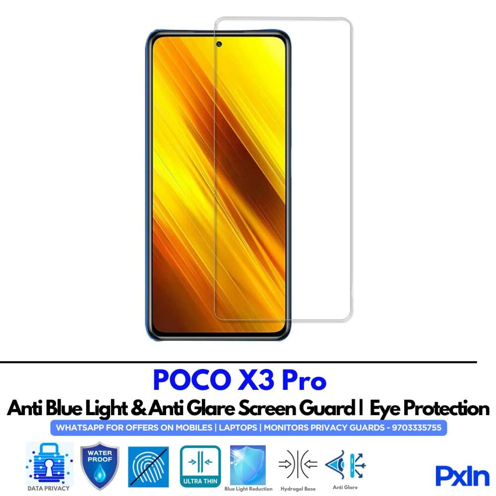 POCO X3 Pro Anti Blue light screen guard