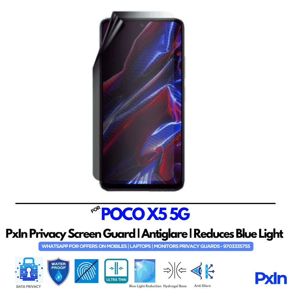 POCO X5 5G Privacy Screen Guard