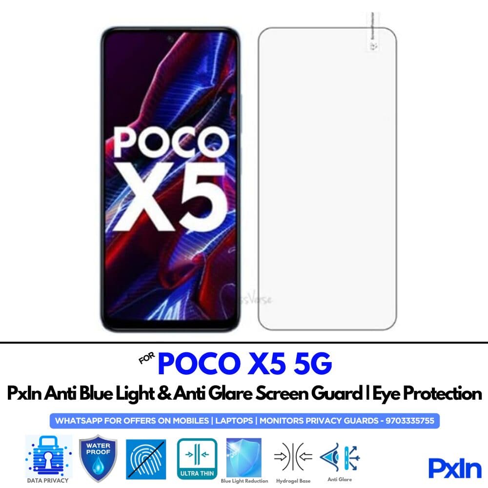 POCO X5 5G Anti Blue light screen guard