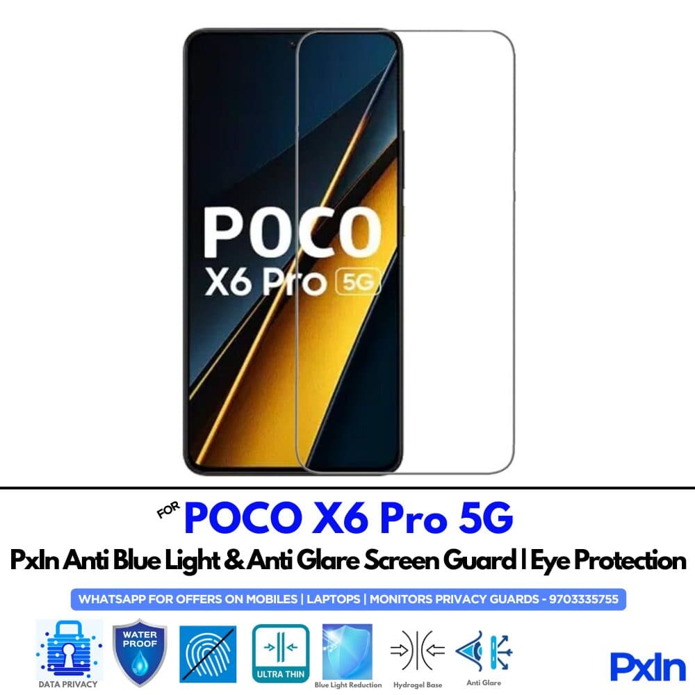 POCO X6 Pro 5G Anti Blue light screen guard