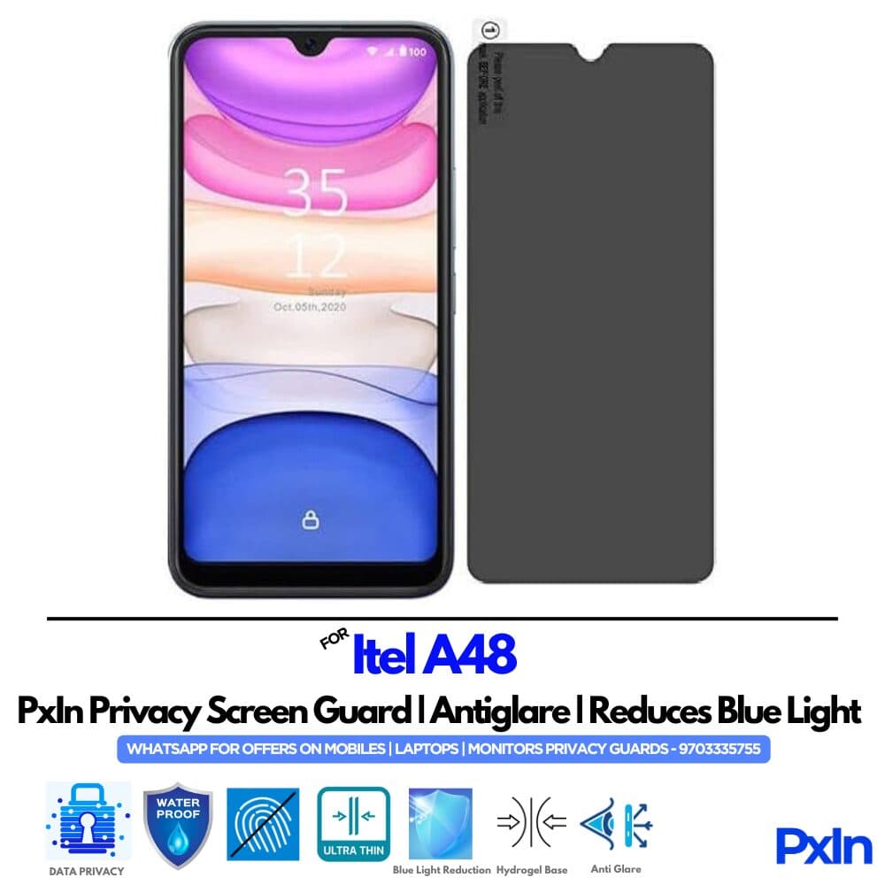 Itel A48 Privacy Screen Guard