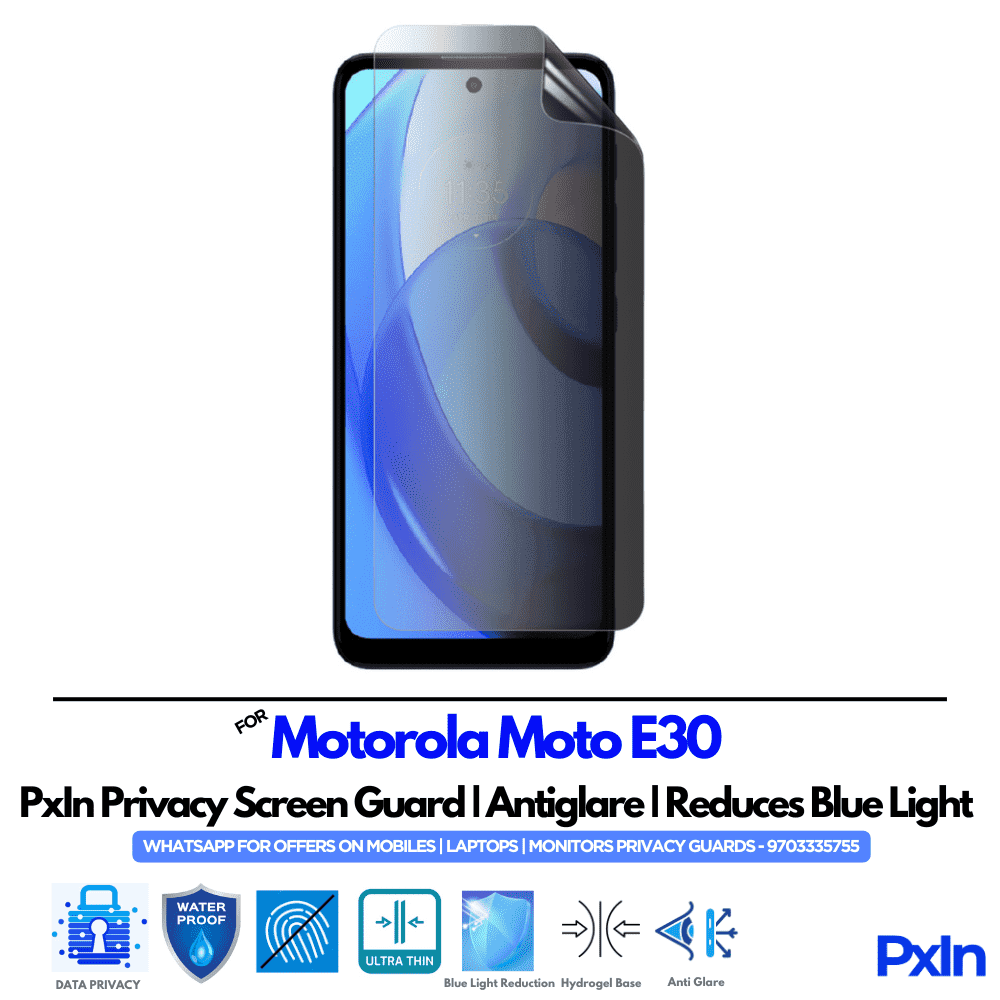 Motorola Moto E30 Privacy Screen Guard