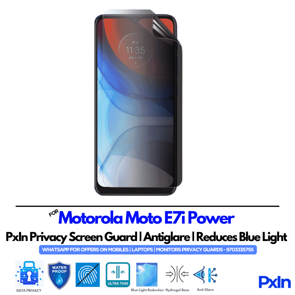 Motorola Moto E7i Power Privacy Screen Guard
