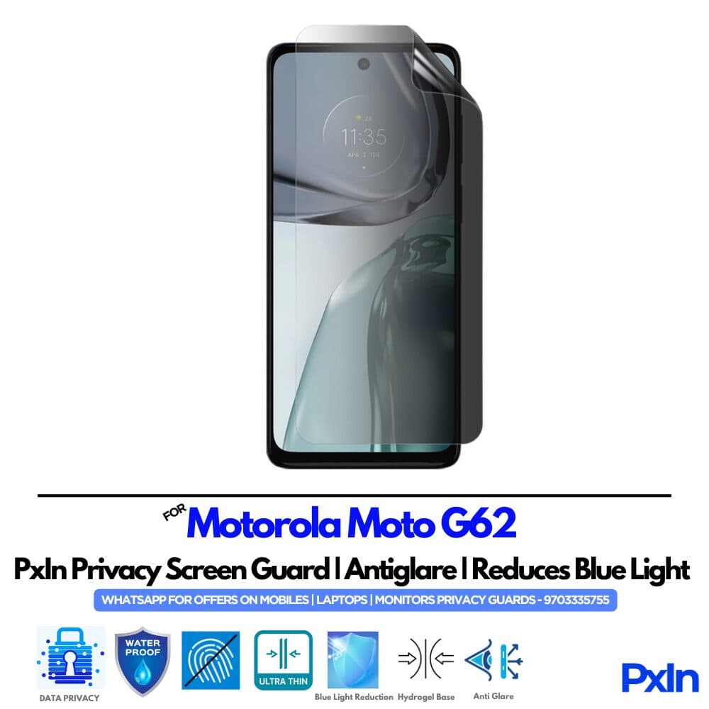 Motorola Moto G62 Privacy Screen Guard