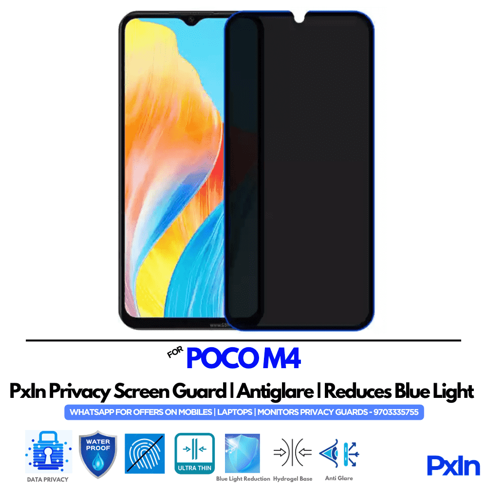 POCO M4 Privacy Screen Guard