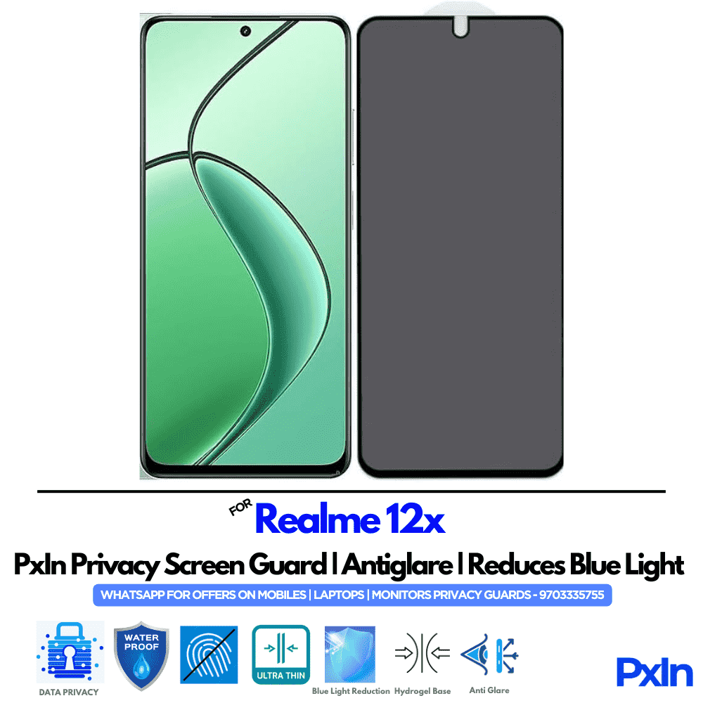 Realme 12x Privacy Screen Guard