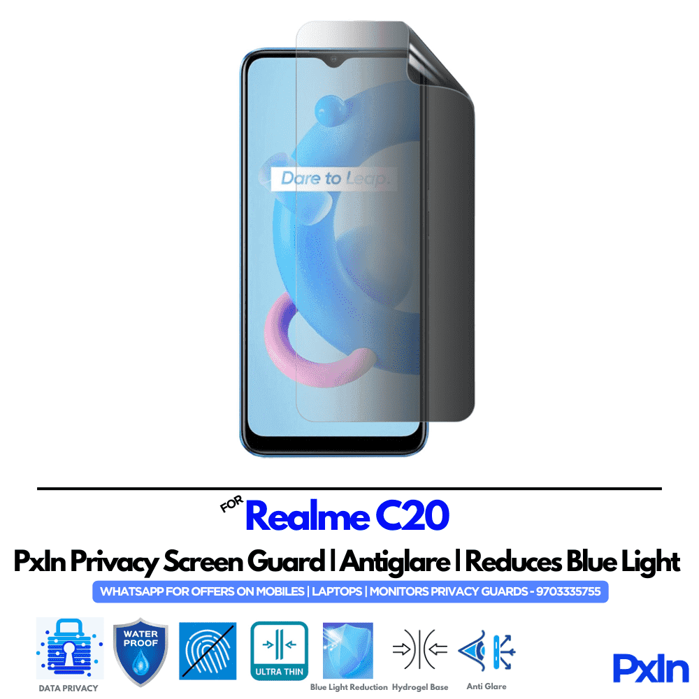 Realme C20 Privacy Screen Guard