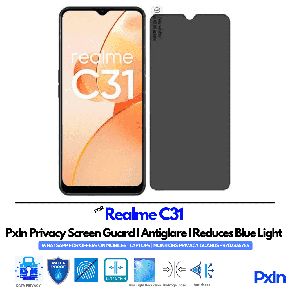 Realme C31 Privacy Screen Guard