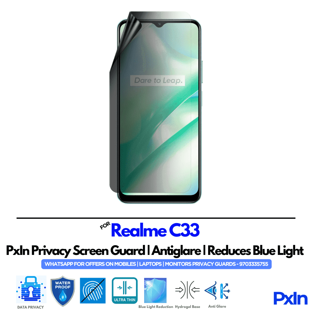 Realme C33 Privacy Screen Guard