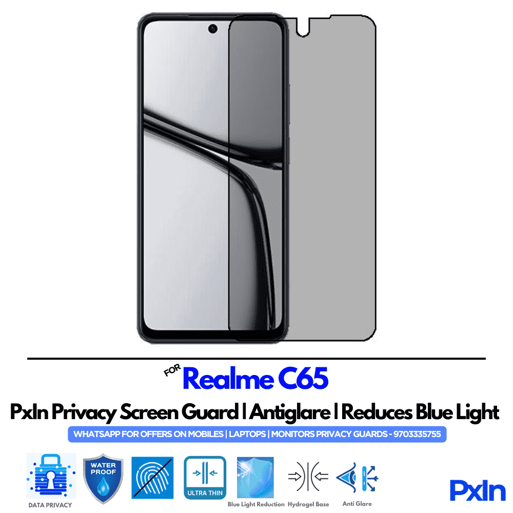 Realme C65 Privacy Screen Guard