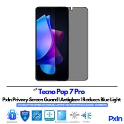 Tecno Pop 7 Pro Privacy Screen Guard