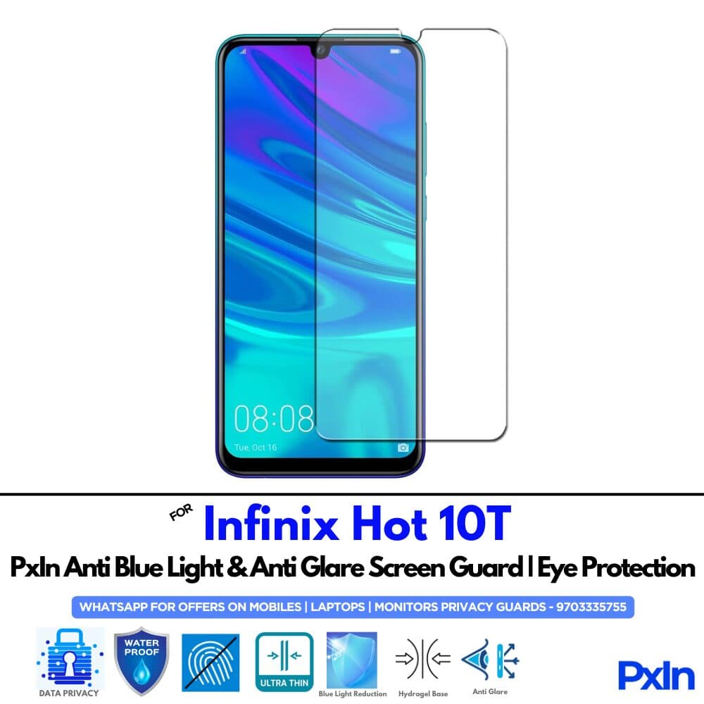 Infinix Hot 10T Anti Blue light screen guard