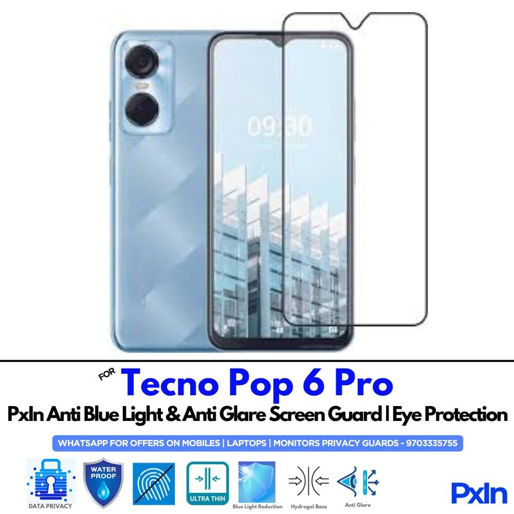 Tecno Pop 6 Pro Anti Blue light screen guard