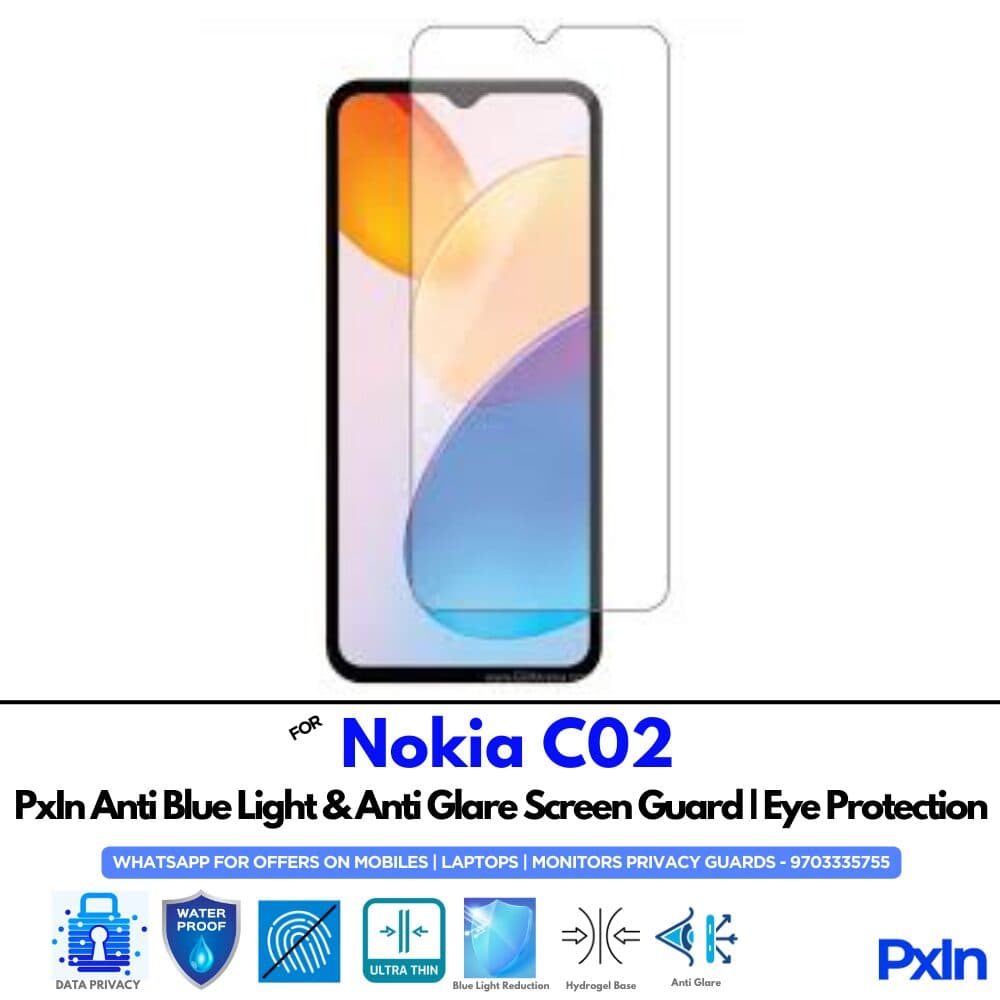 Nokia C02 Anti Blue light screen guard