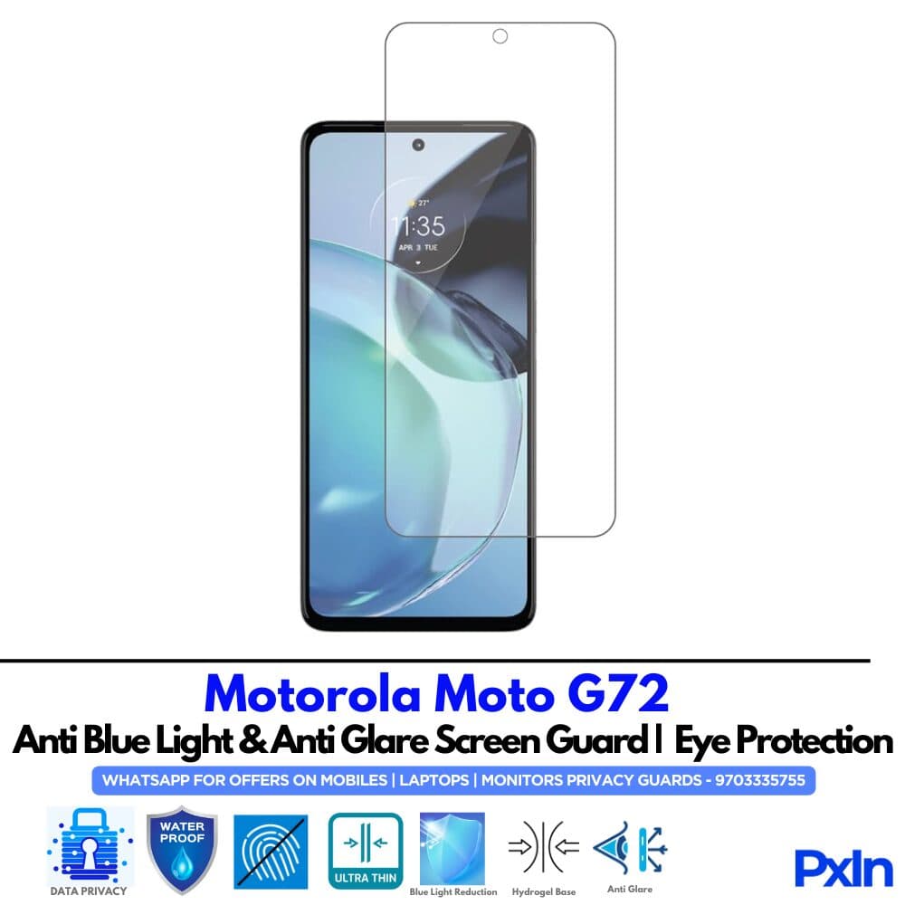 Motorola Moto G72 Anti Blue light screen guard