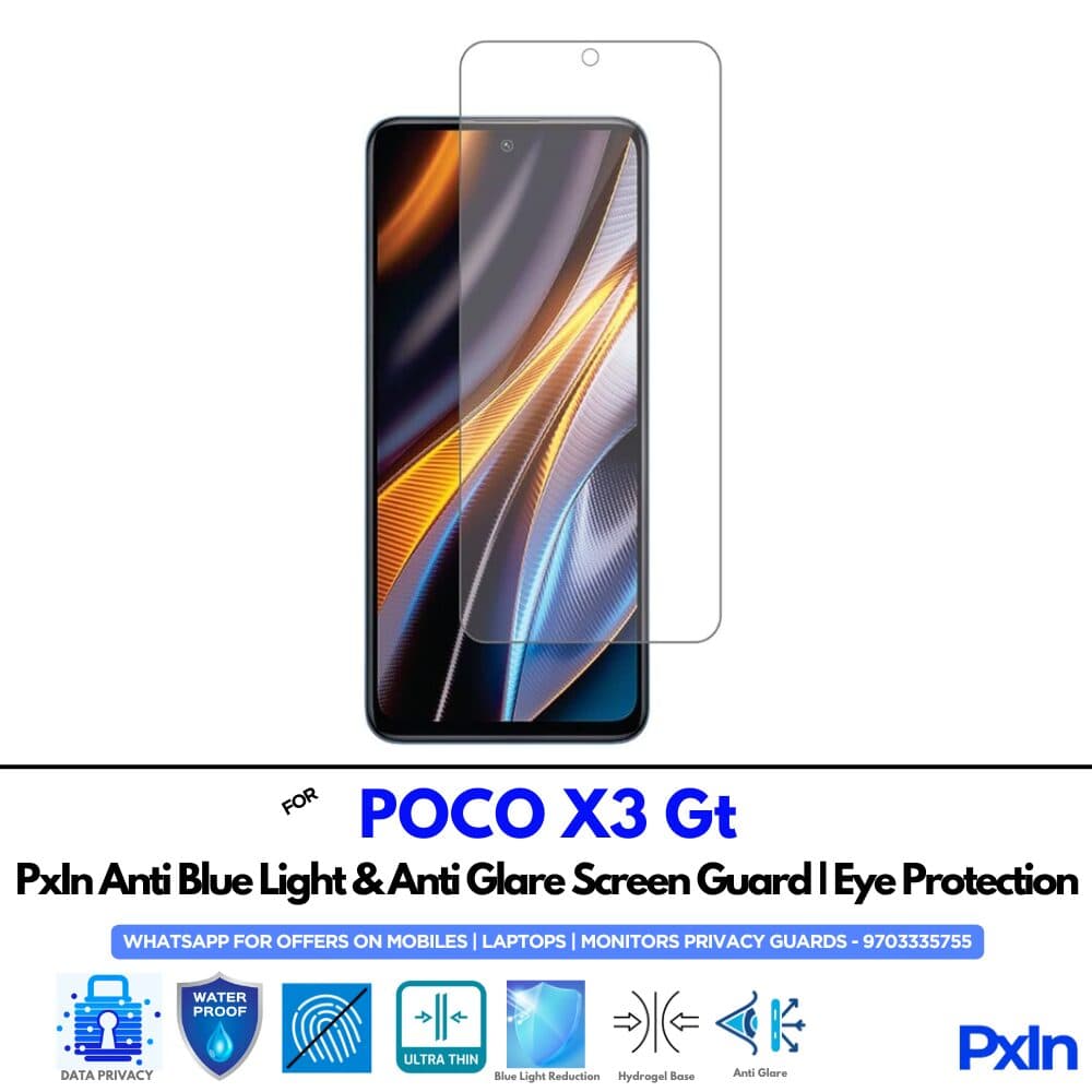 POCO X3 Gt Anti Blue light screen guard