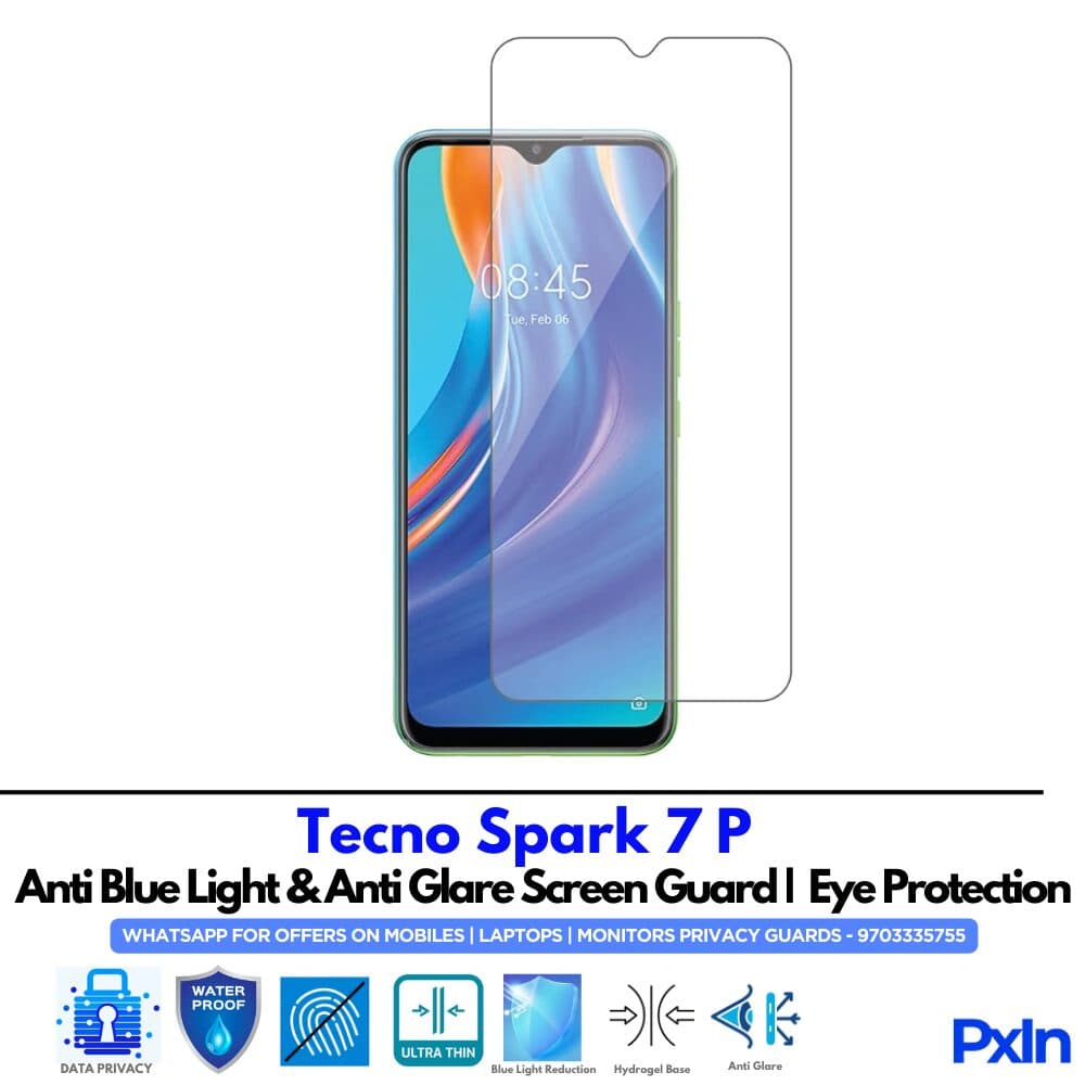Tecno Spark 7 P Anti Blue light screen guard