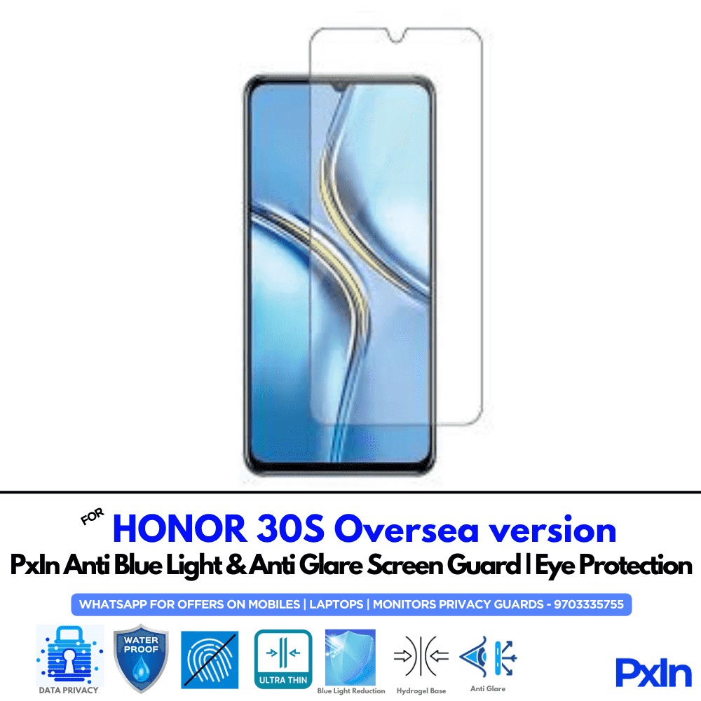 HONOR 30S Oversea version Mobile Anti Bluelight Screen Guard