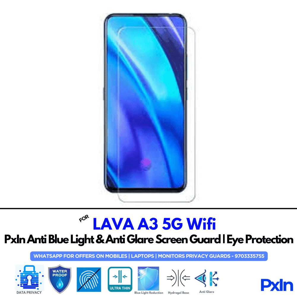 LAVA A3 5G Wifi Mobile Anti Bluelight Screen Guard