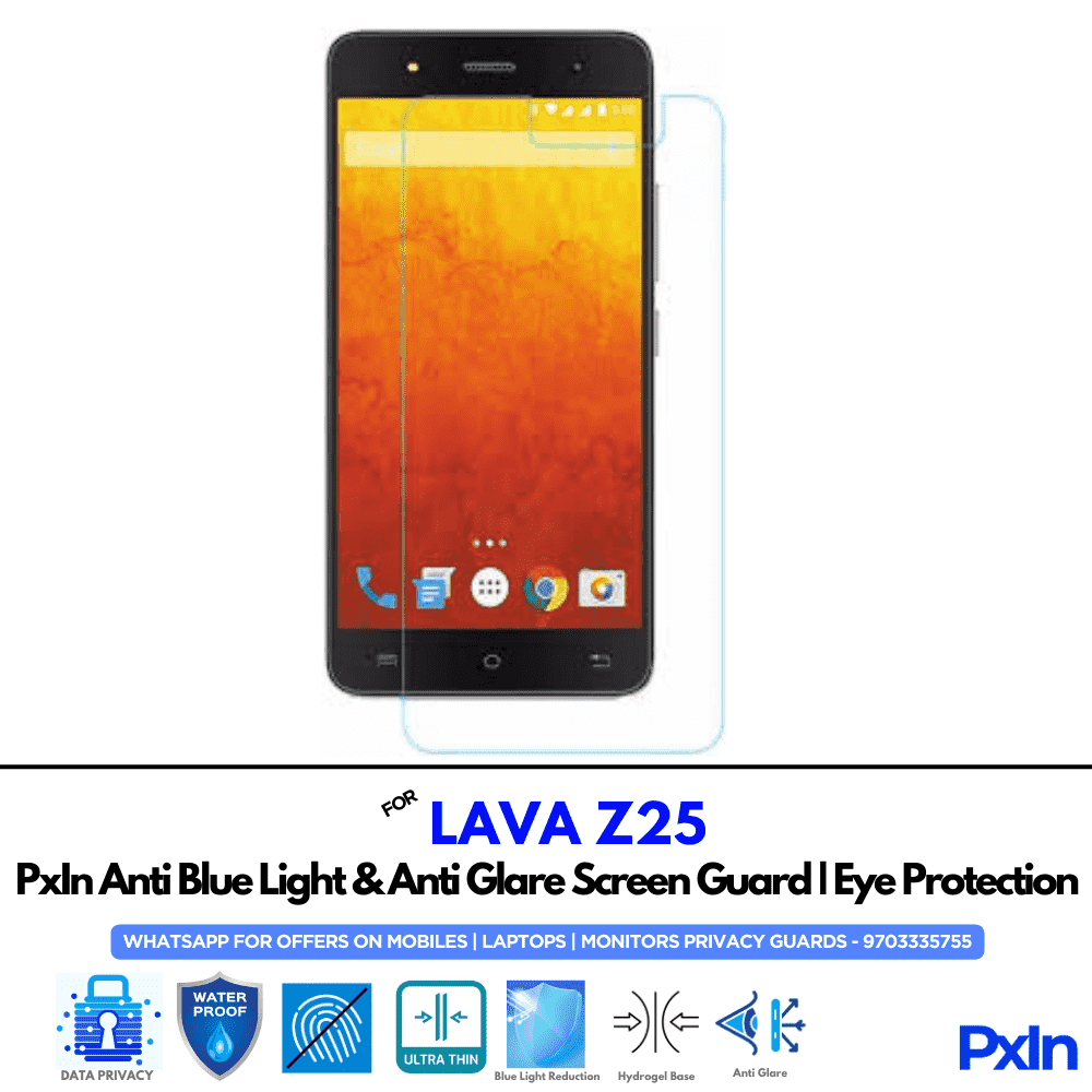 LAVAZ25 Mobile Anti Bluelight and Anti glare Screen Guard