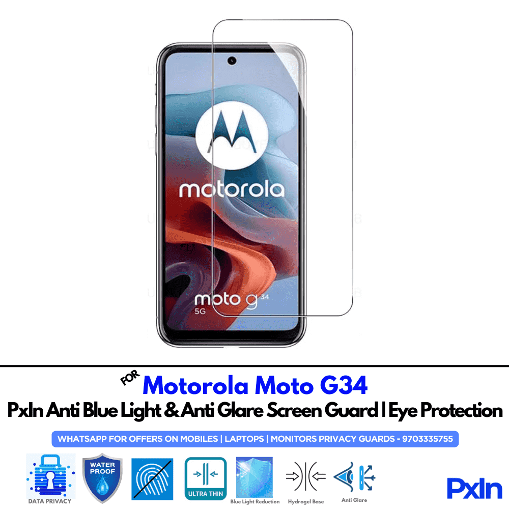 Motorola Moto G34 Mobile Anti Bluelight Screen Guard