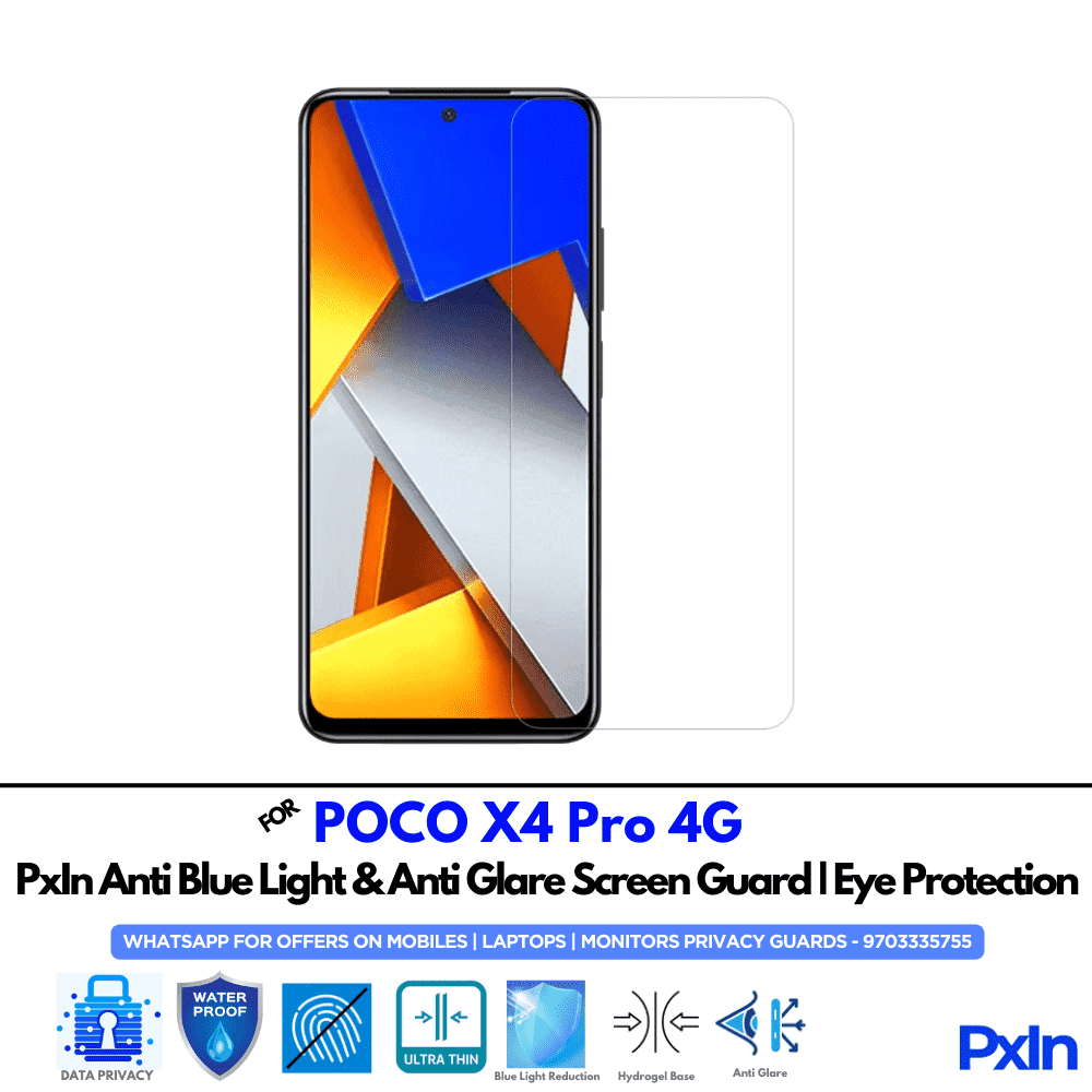 POCO X4 Pro 4G Mobile Anti Bluelight Screen Guard