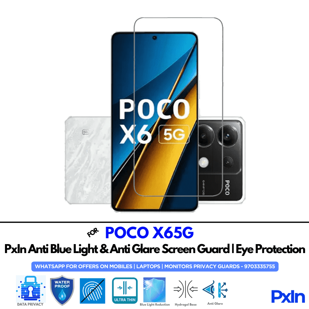 POCO X65G Mobile Anti Bluelight Screen Guard
