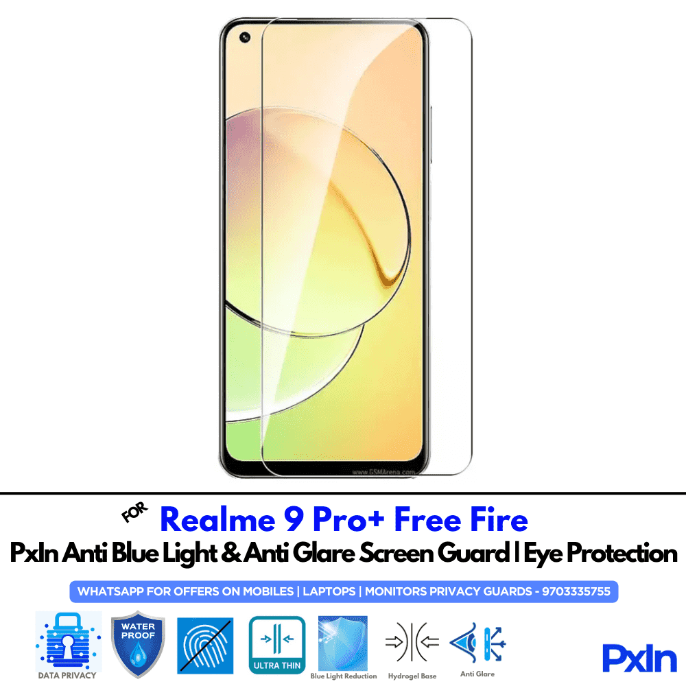 Realme 9 Pro+ Free Fire Mobile Anti Bluelight Screen Guard