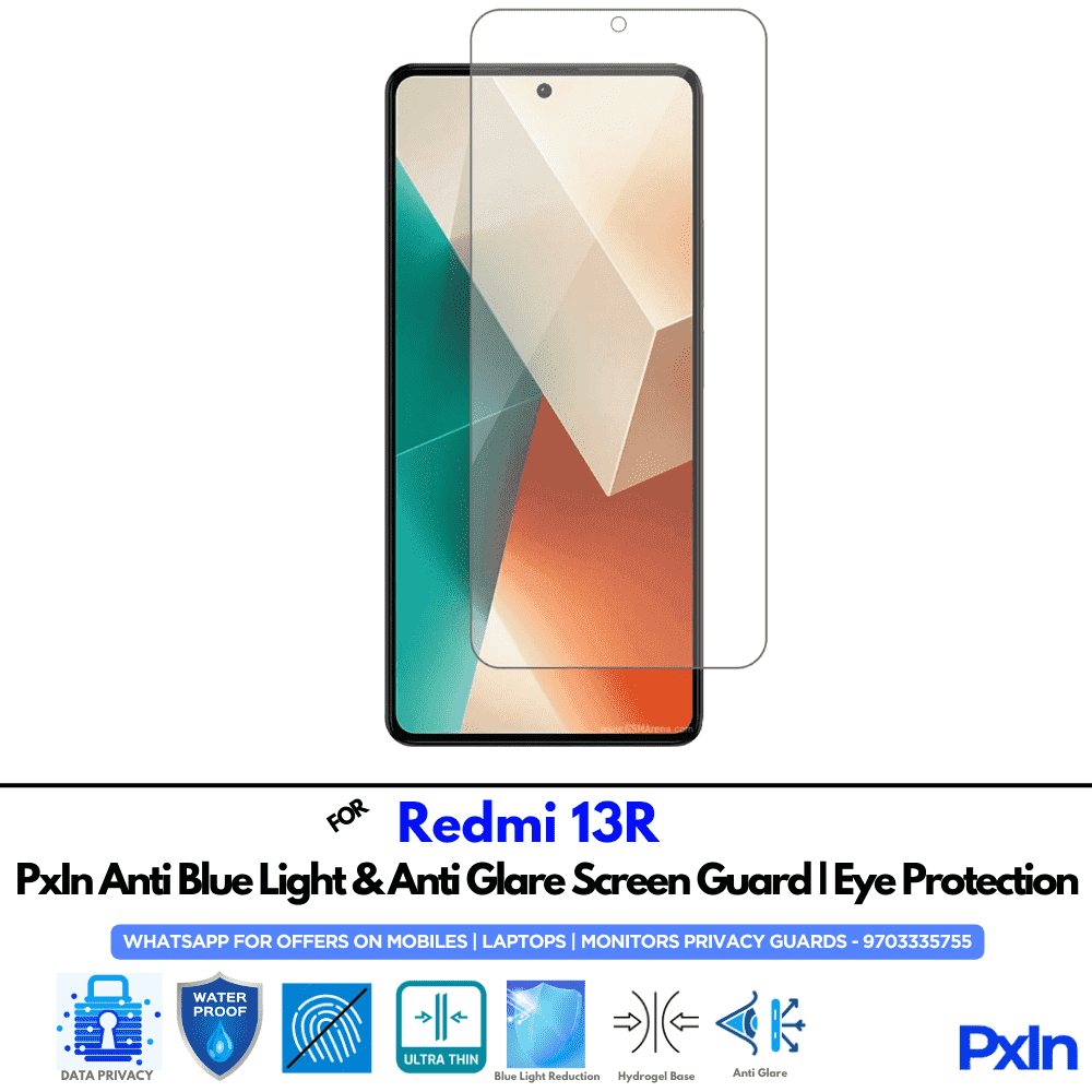 Redmi 13R Mobile Anti Bluelight Screen Guard