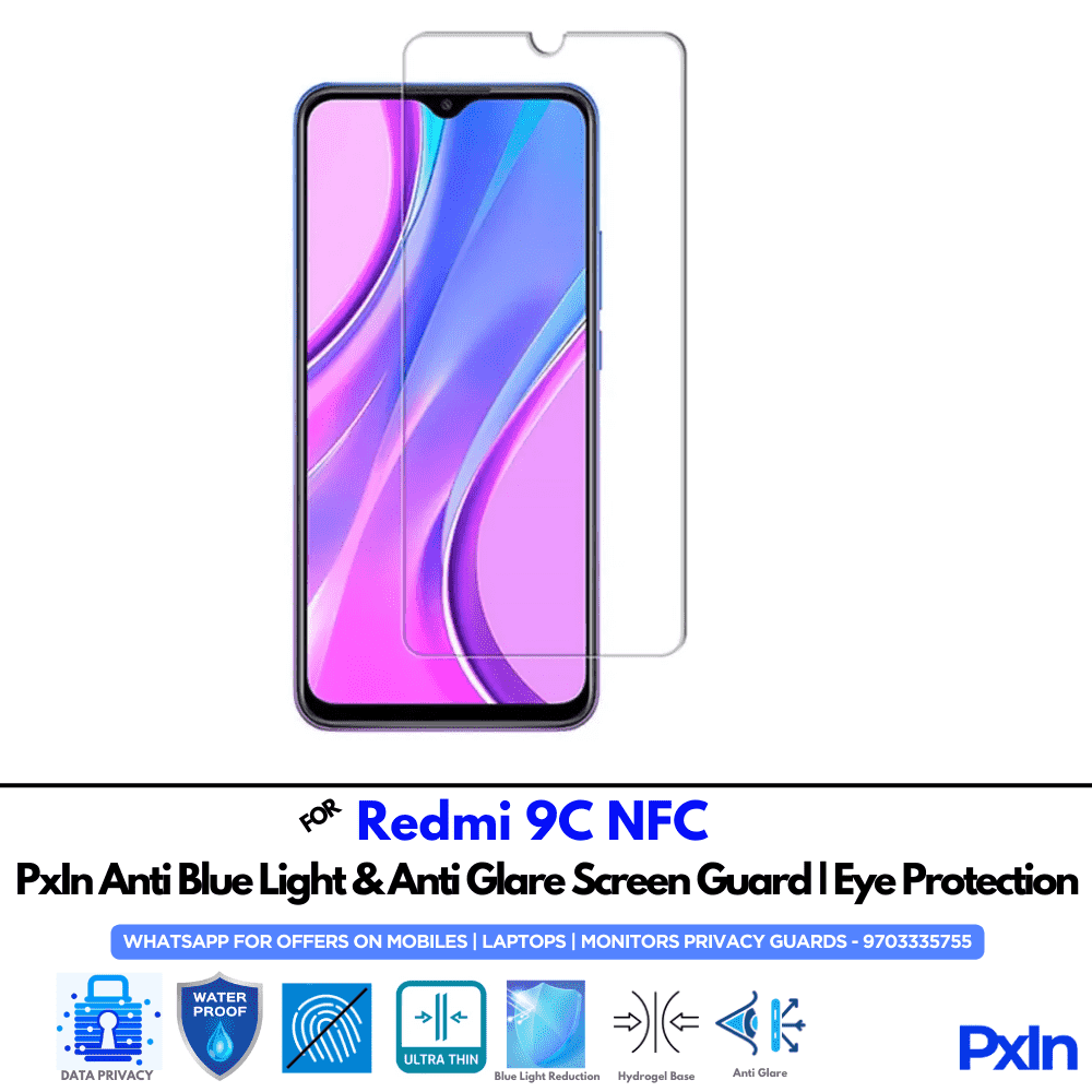 Redmi 9C NFC Mobile Anti Bluelight Screen Guard