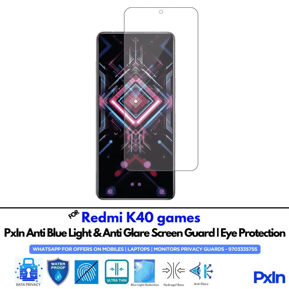 Redmi K40 games Mobile Anti Bluelight Screen Guard