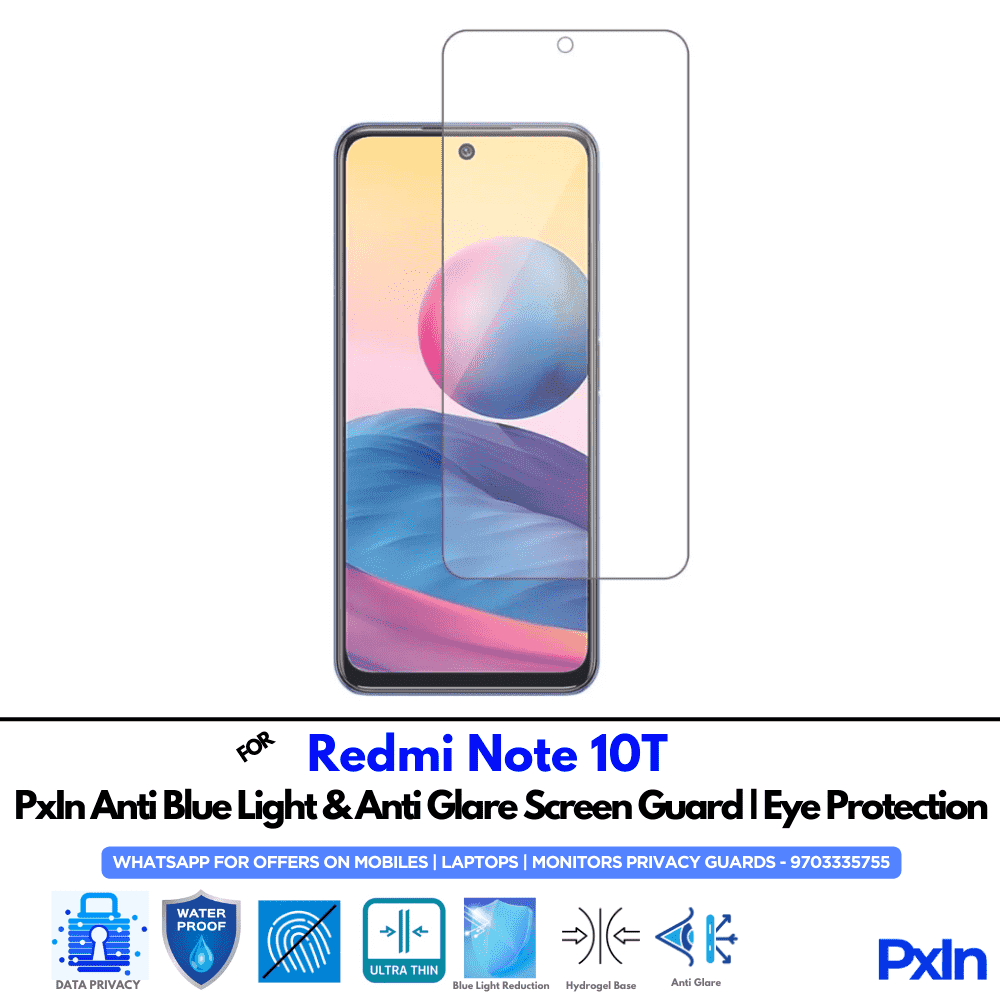 Redmi Note 10T Mobile Anti Bluelight Screen Guard