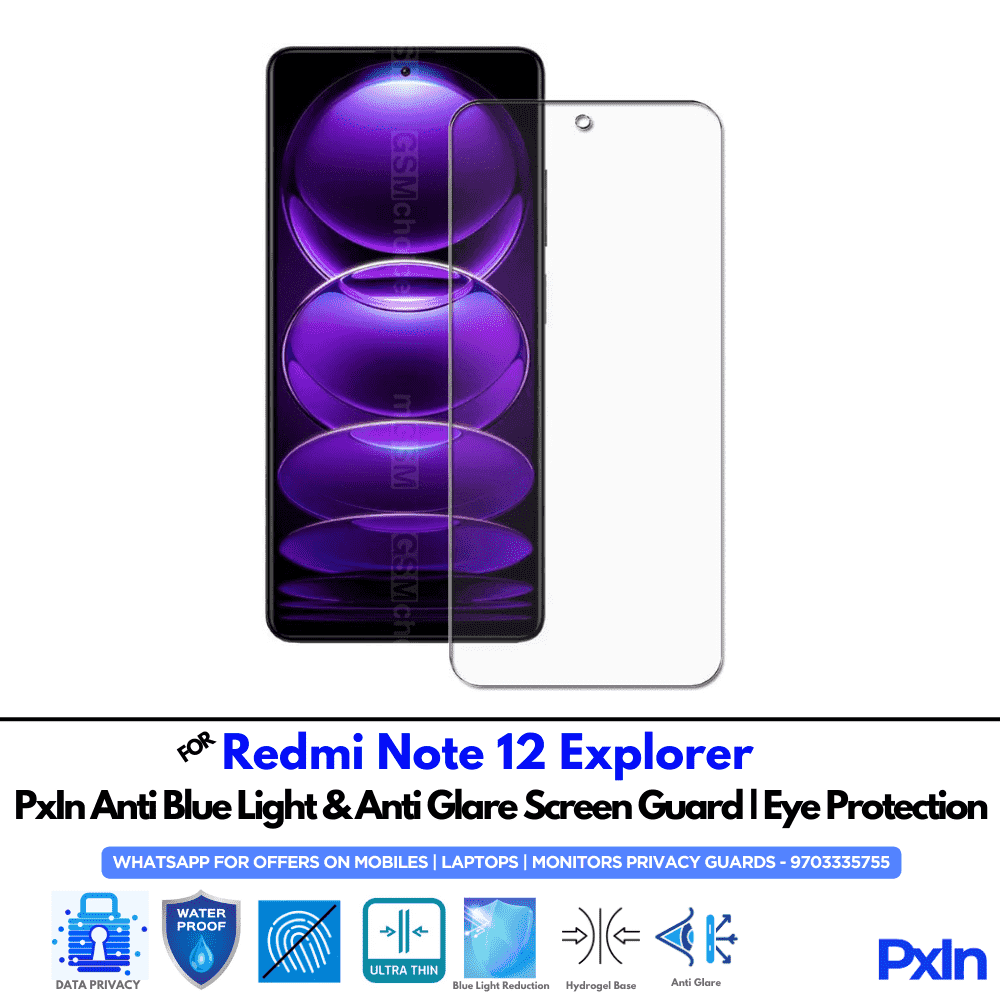 Redmi Note 12 Explorer Mobile Anti Bluelight Screen Guard