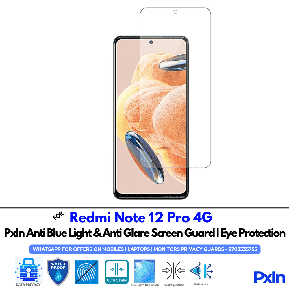 Redmi Note 12 Pro 4G Mobile Anti Bluelight Screen Guard