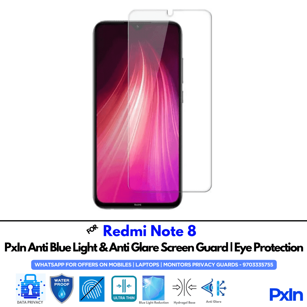 Redmi Note 8 Mobile Anti Bluelight Screen Guard