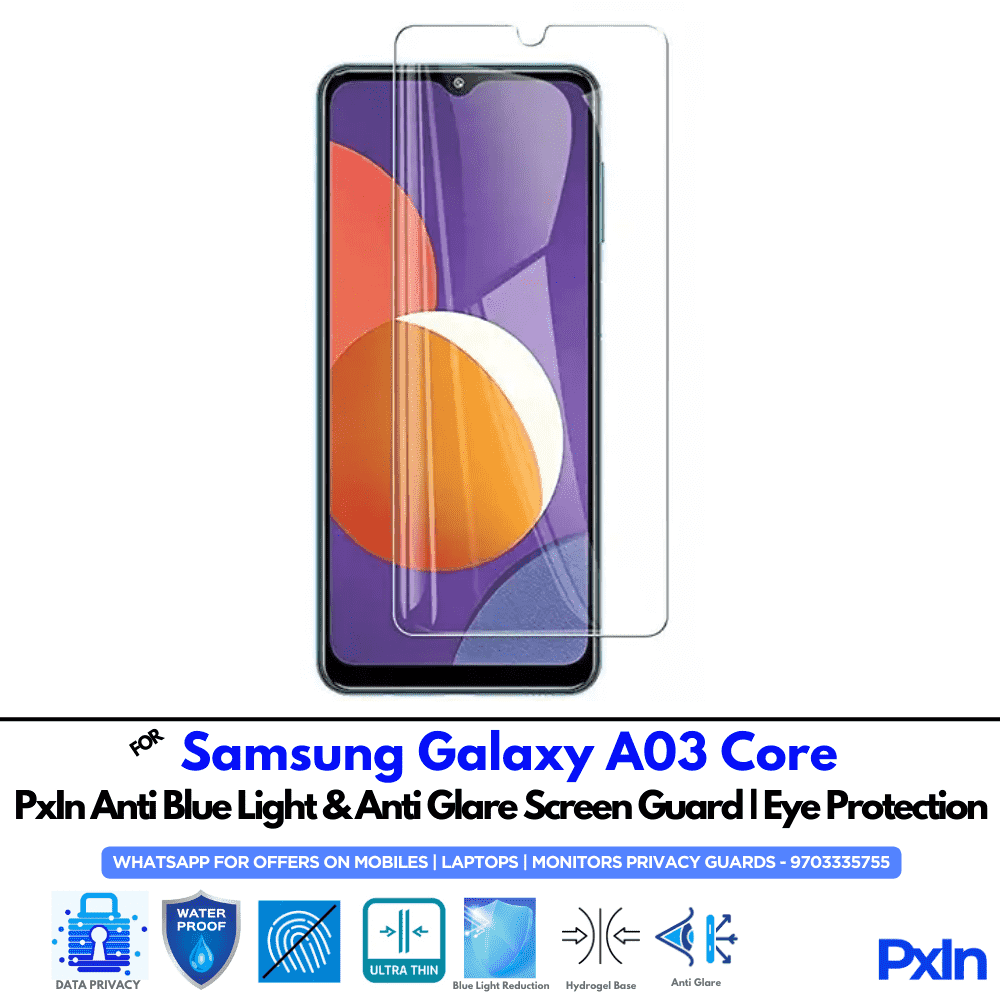 Samsung Galaxy A03 Core Mobile Anti Bluelight Screen Guard