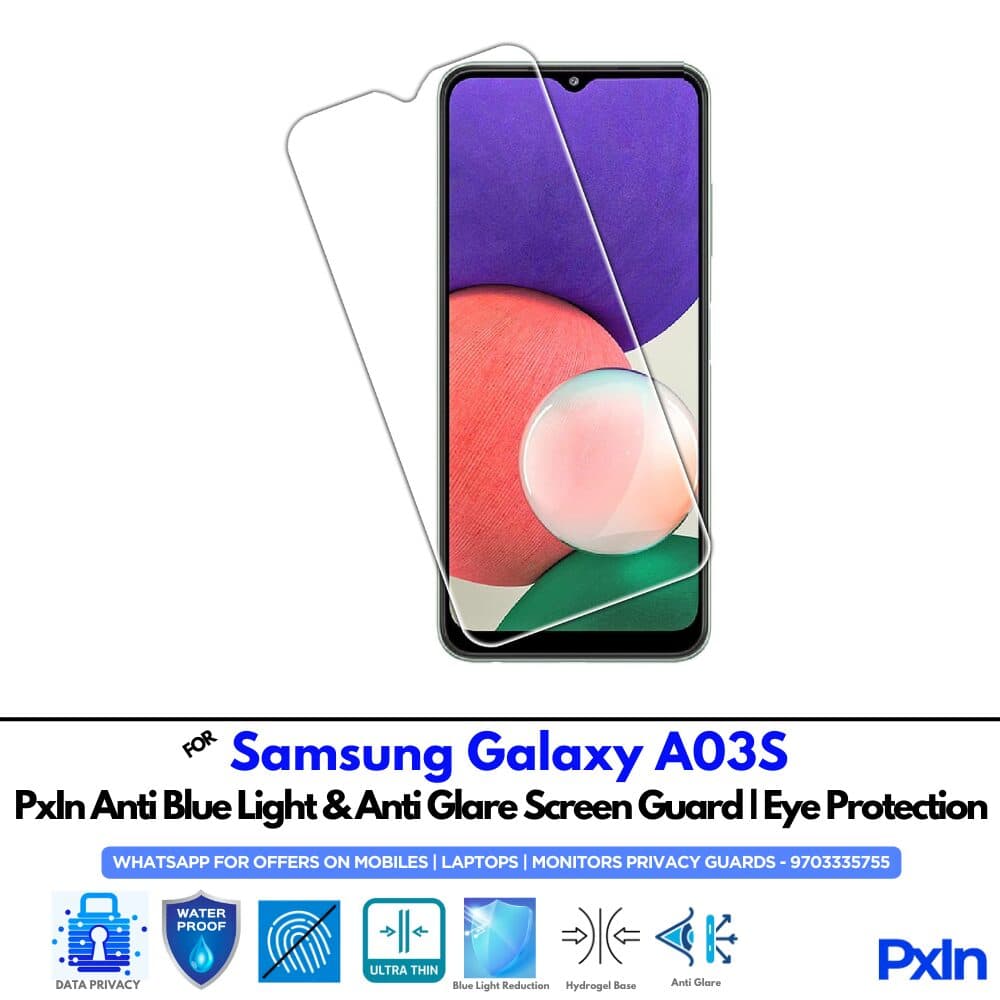 Samsung Galaxy A03S Mobile Anti Bluelight Screen Guard