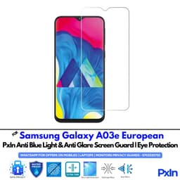 Samsung Galaxy A03e European Mobile Anti Bluelight Screen Guard