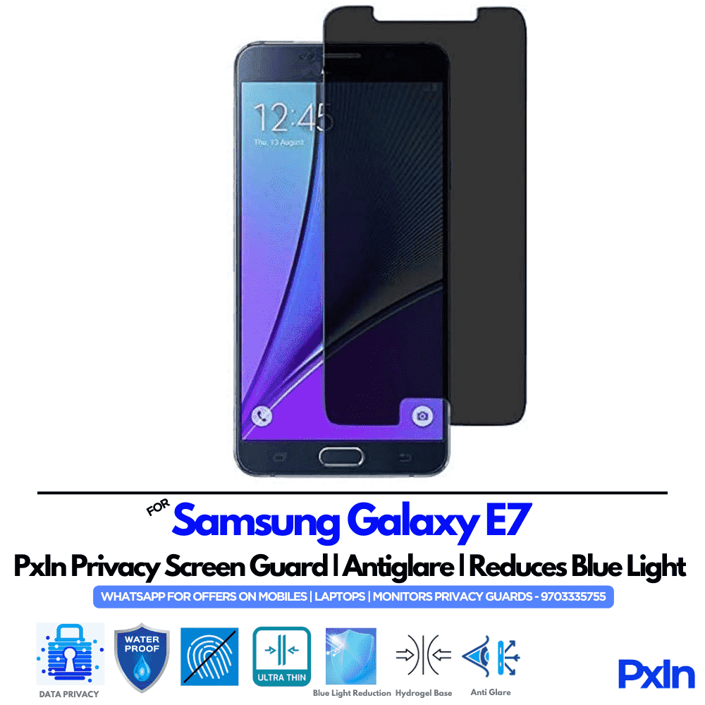 Samsung Galaxy E7 Mobile Privacy Screen Guard
