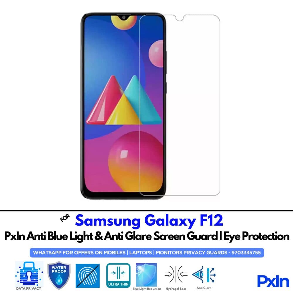 Samsung Galaxy F12 Mobile Anti Bluelight Screen Guard