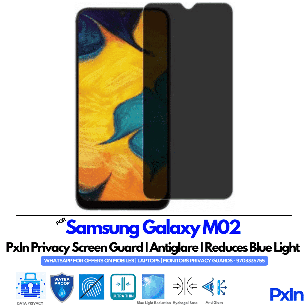 Samsung Galaxy M02 Mobile Privacy Screen Guard