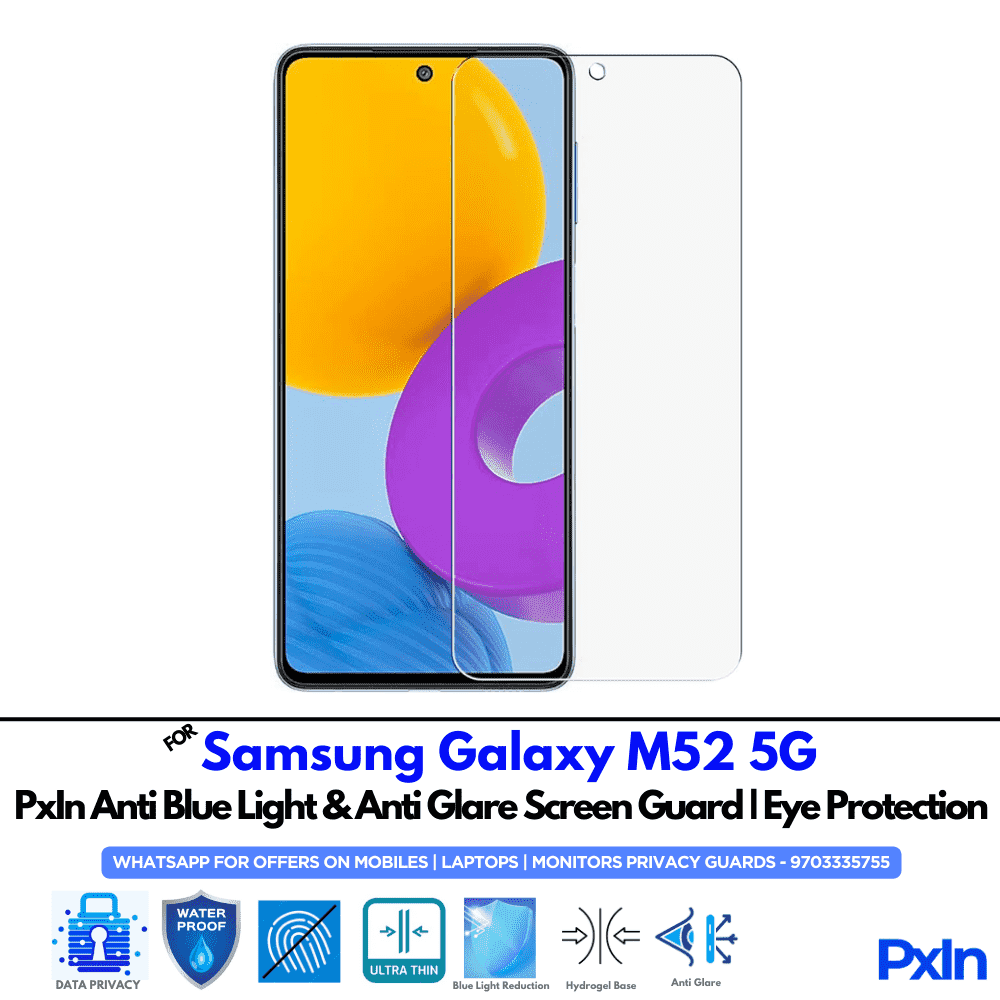 Samsung Galaxy M52 5G Mobile Anti Bluelight Screen Guard