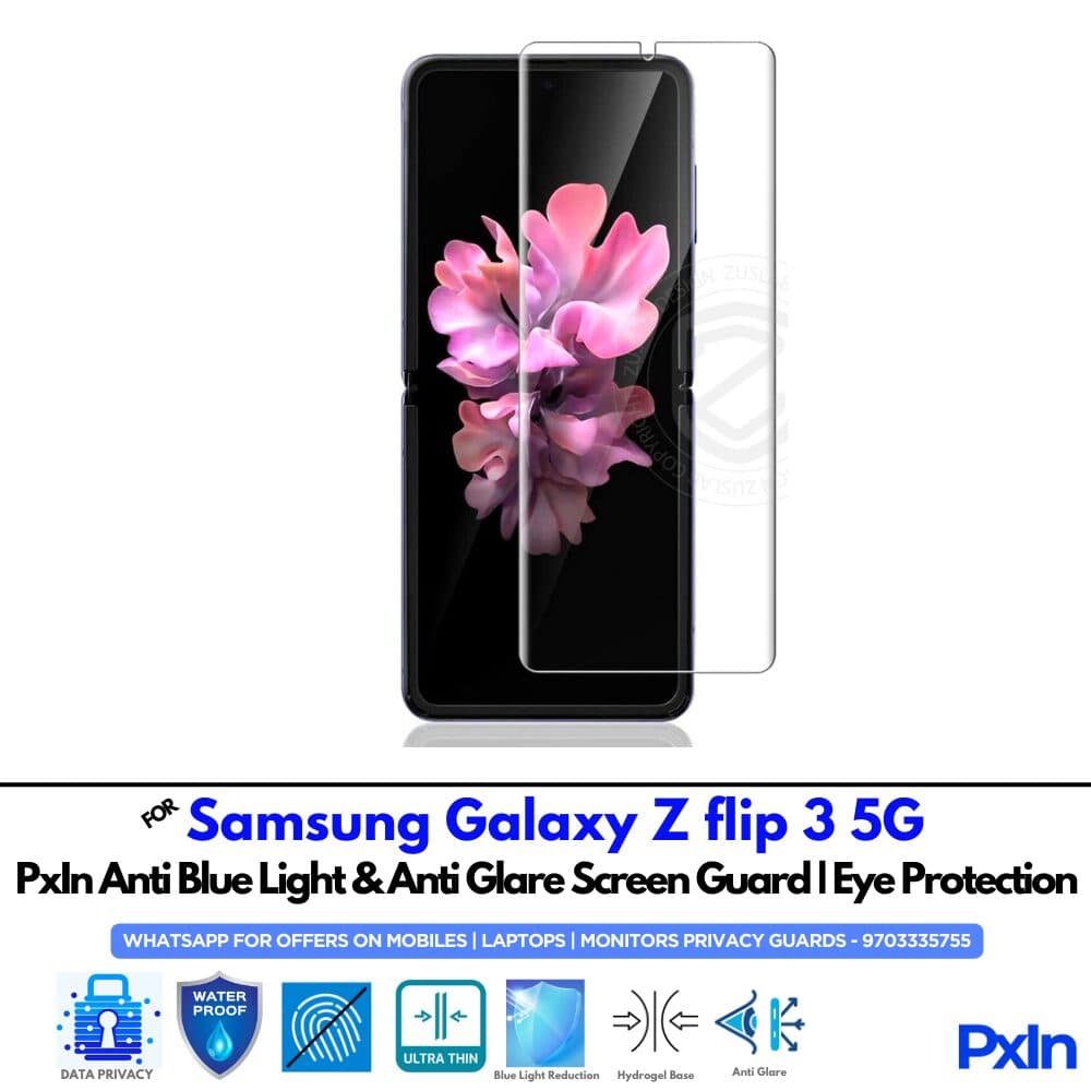 Samsung Galaxy Z flip 3 5G Mobile Anti Bluelight Screen Guard