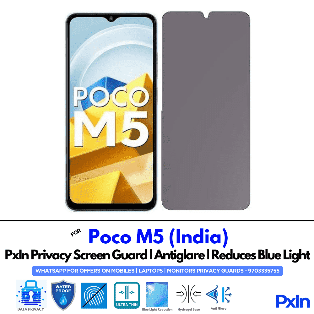Poco M5 (India) Mobile Privacy Screen Guard