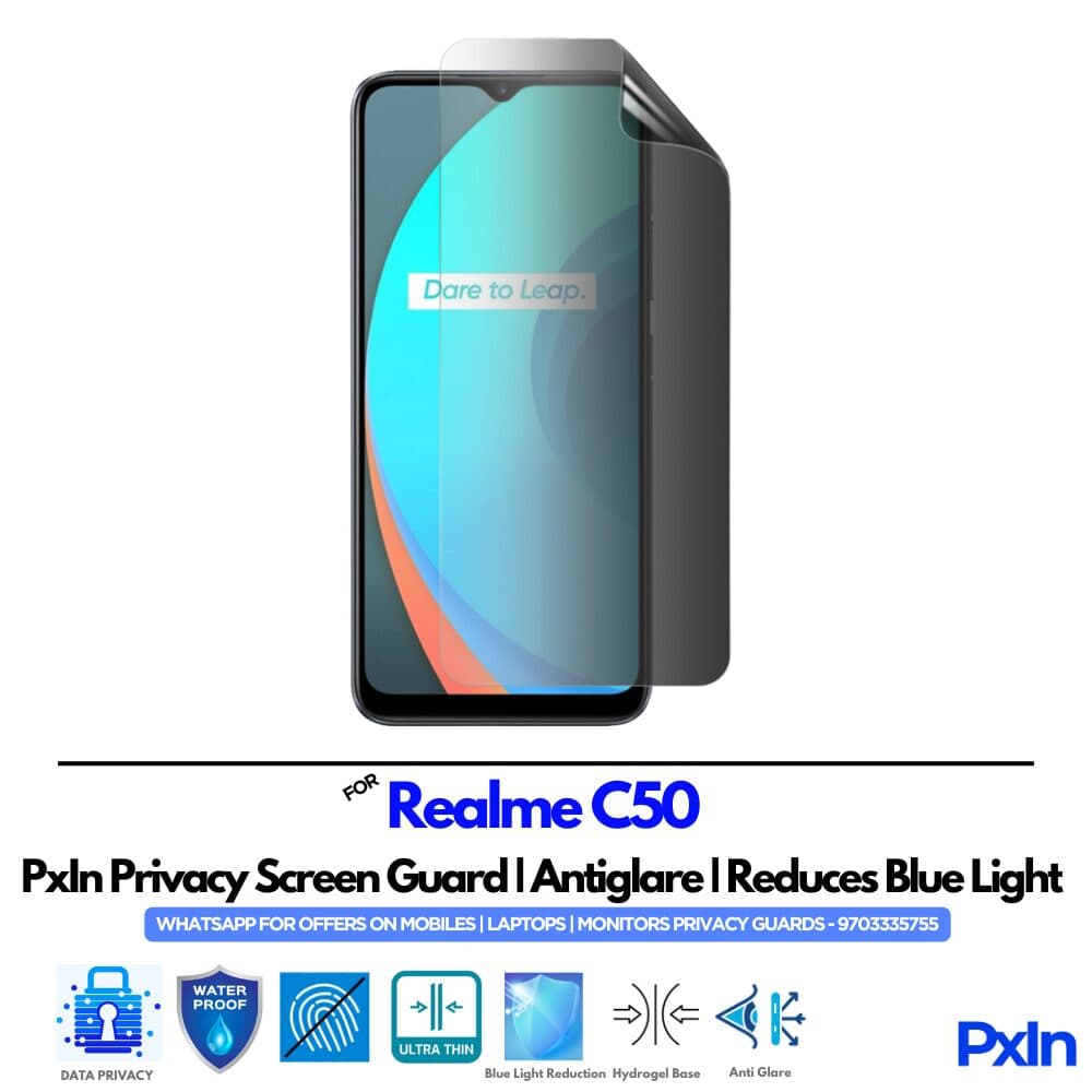 Realme C50 Mobile Privacy Screen