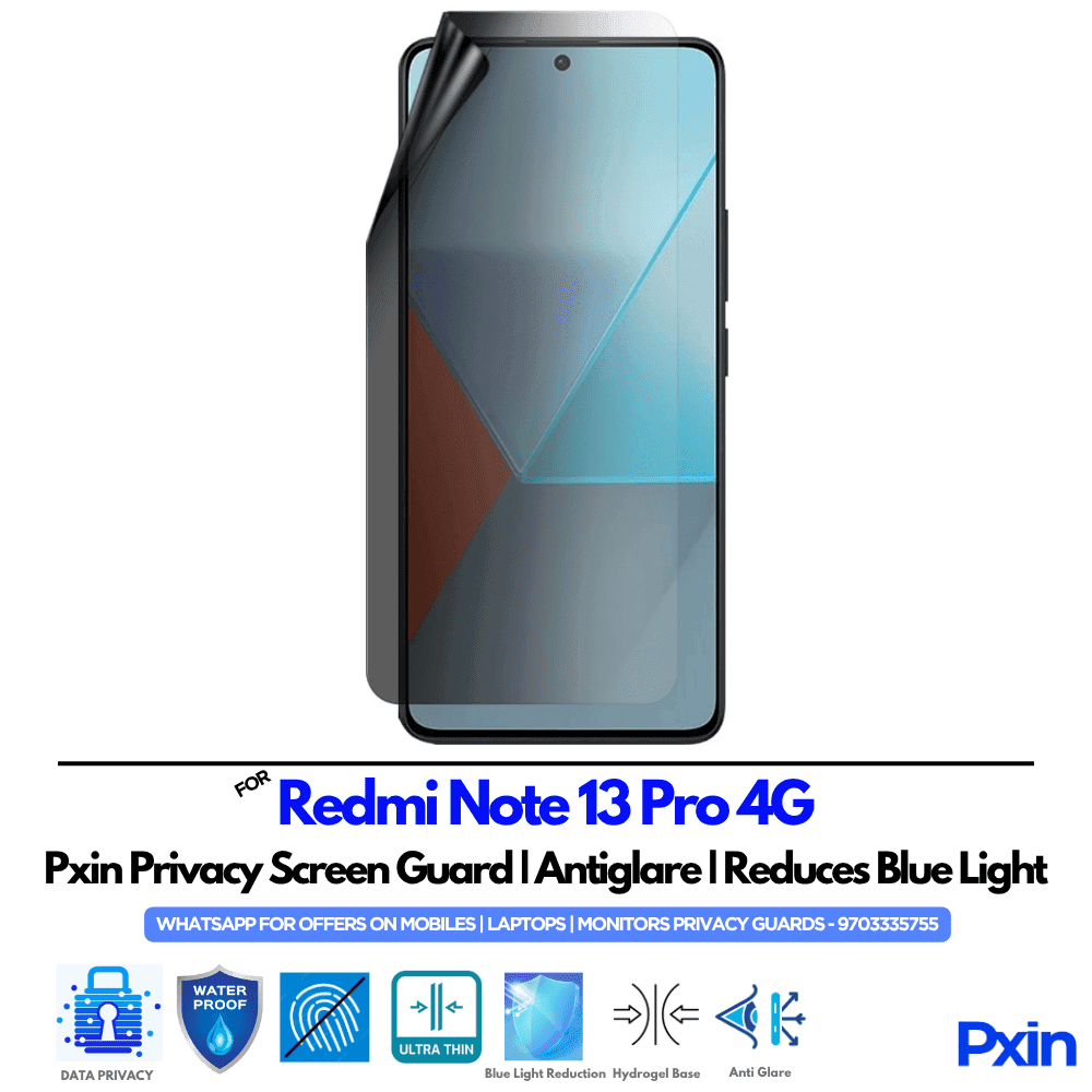 Redmi Note 13 Pro 4G Mobile Privacy Screen Guard