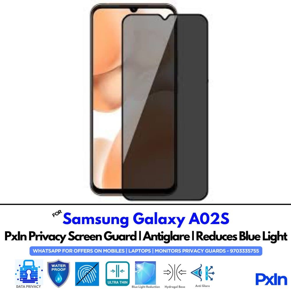 Samsung Galaxy A02S Mobile Privacy Screen Guard
